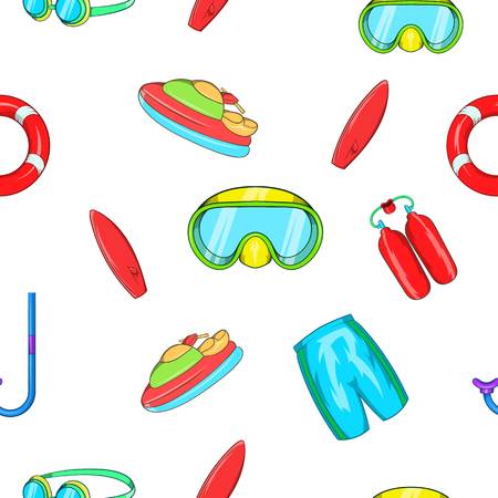 Water stay pattern. Cartoon illustration of water stay vector pattern for webのイラスト素材