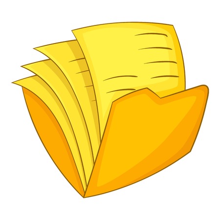 Office folder icon, cartoon styleのイラスト素材