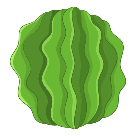 Round actus icon. Cartoon illustration of round actus vector icon for webのイラスト素材