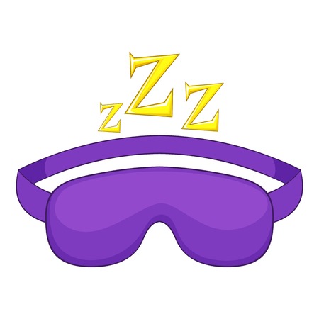 Sleeping mask icon. Cartoon illustration of sleeping mask vector icon for webのイラスト素材