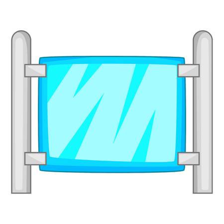 Modern fence icon. Cartoon illustration of modern fence vector icon for webのイラスト素材