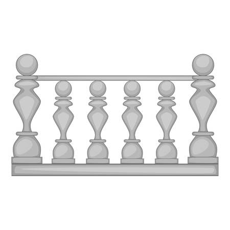 Classic stone balustrade icon. Cartoon illustration of classic stone balustrade vector icon for webのイラスト素材