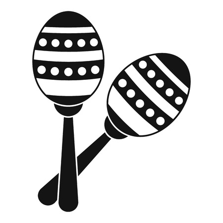Maracas icon. Simple illustration of maracas vector icon for webのイラスト素材