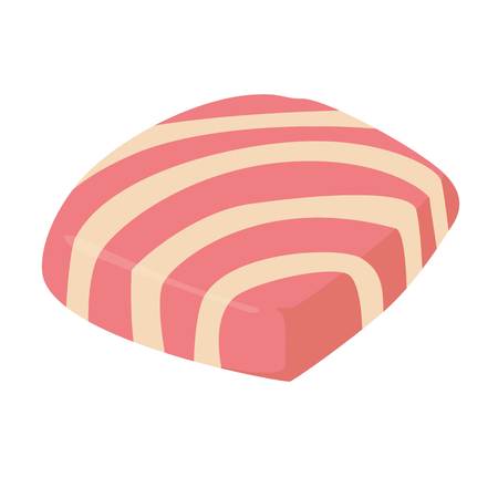 Square candy icon, cartoon styleのイラスト素材