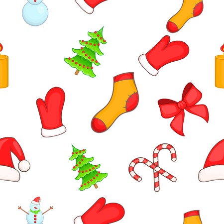 New year pattern, cartoon styleのイラスト素材