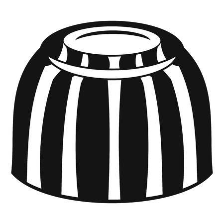 Fruit jelly icon, simple styleのイラスト素材