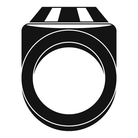 Ring icon. Simple illustration of ring vector icon for webの写真素材