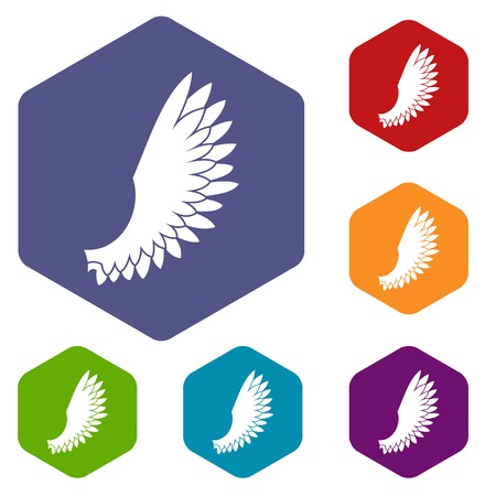 Wing icons setのイラスト素材