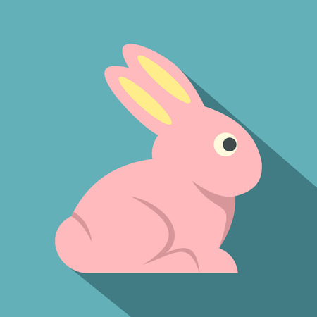 Easter bunny icon , flat styleのイラスト素材