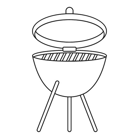 Barbecue icon , outline styleのイラスト素材