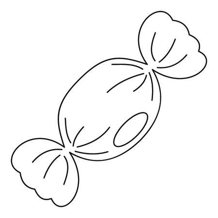 Small candy icon. Outline illustration of small candy vector icon for webのイラスト素材