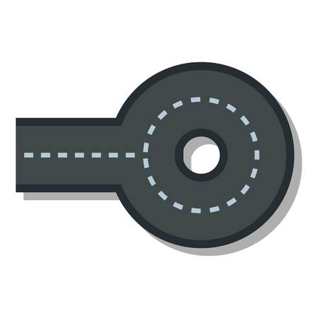 Circular impasse icon. Flat illustration of circular impasse vector icon for webのイラスト素材
