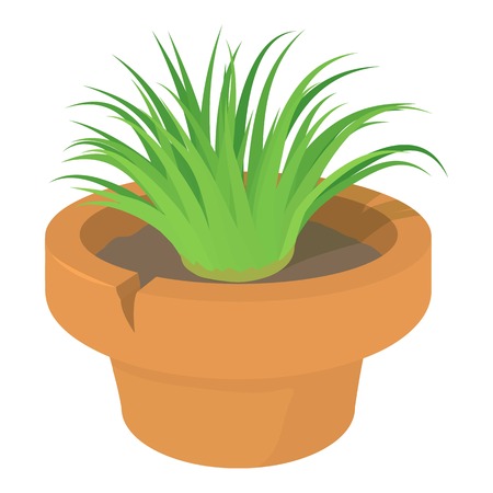Home plant icon, cartoon styleのイラスト素材