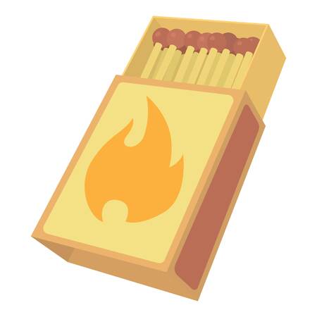 Box matches icon , cartoon styleのイラスト素材