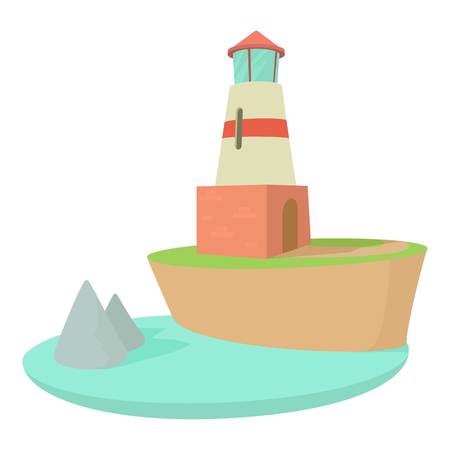 Lighthouse icon , cartoon styleのイラスト素材