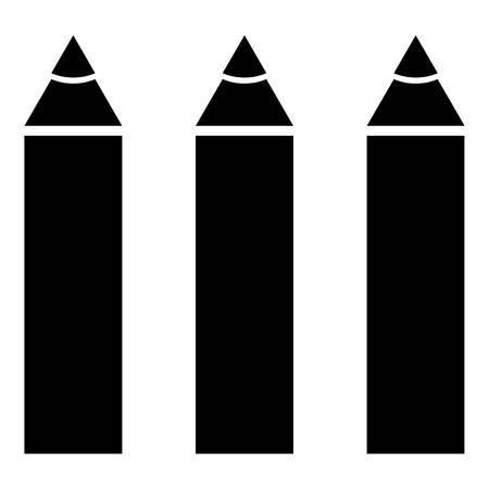 Pencils icon, simple styleのイラスト素材