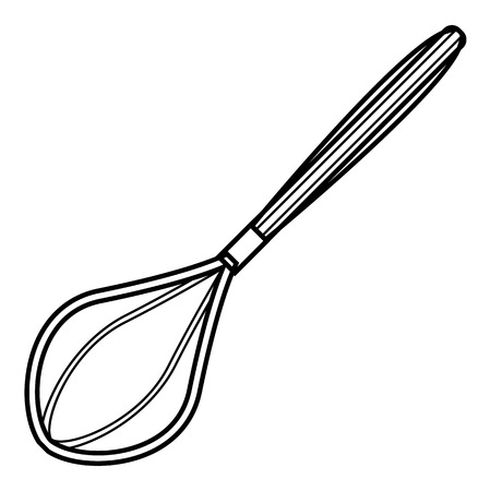 Whisk icon, outline styleのイラスト素材