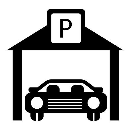 Car parking icon , simple styleのイラスト素材