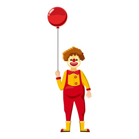 Clown icon, cartoon styleのイラスト素材