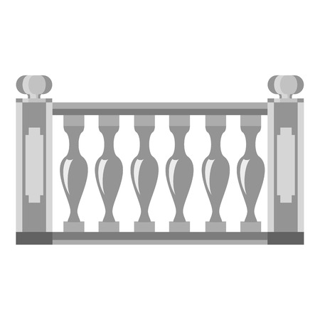 Balustrade icon, cartoon styleのイラスト素材