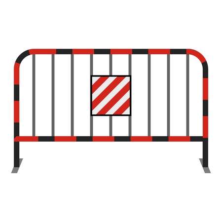 Steel barrier icon, cartoon styleのイラスト素材