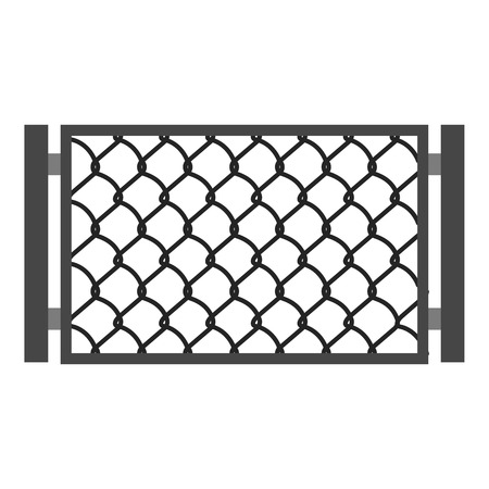 Perforated gate icon, cartoon styleのイラスト素材