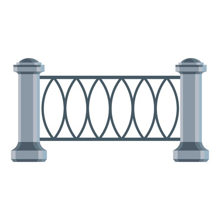 Park fence icon, cartoon styleのイラスト素材