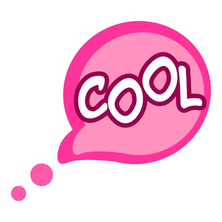 Cool icon, pop art styleのイラスト素材