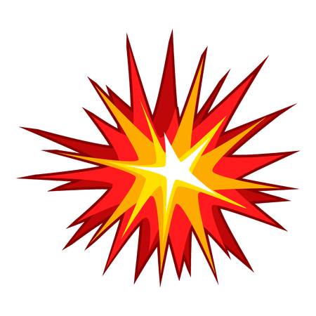 Explode effect icon. Cartoon illustration of explode effect vector icon for webのイラスト素材