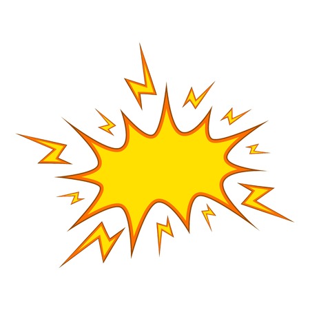 Boom process icon, cartoon styleのイラスト素材