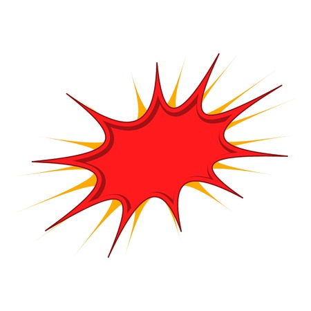 Burst icon, cartoon style