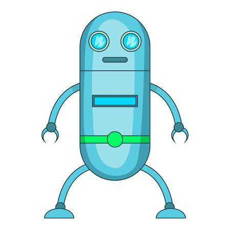 Fiction robot icon, cartoon styleのイラスト素材