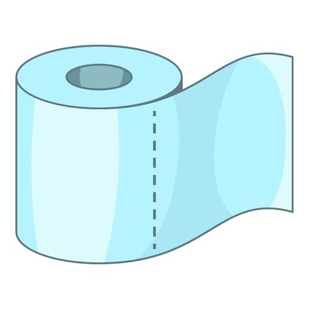 Toilet paper icon, cartoon styleのイラスト素材