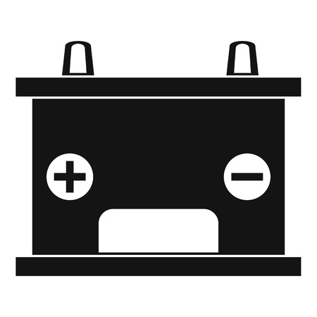 Electricity accumulator battery icon, simple styleのイラスト素材
