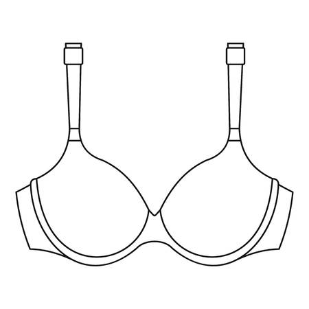Padded bra icon, outline styleのイラスト素材