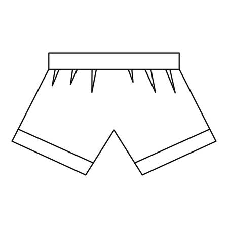 Boxer briefs icon, outline styleのイラスト素材