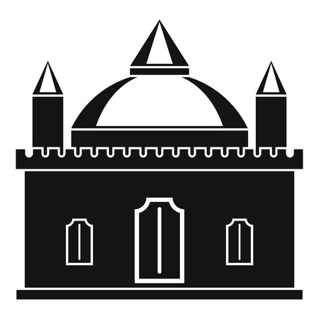 Royal castle icon, simple styleのイラスト素材