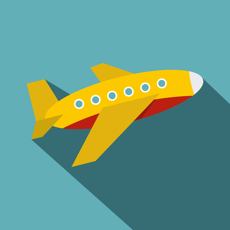 Plane icon, flat styleのイラスト素材
