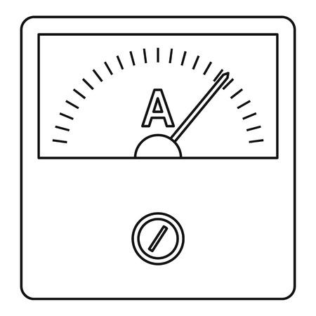Speedometer icon, outline styleのイラスト素材