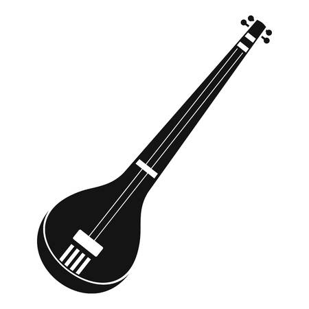 Indian guitar icon, simple styleのイラスト素材