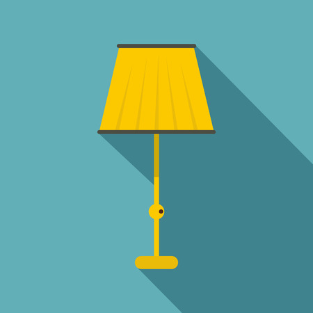 Floor lamp icon, flat styleのイラスト素材