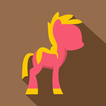 Little pony icon, flat styleのイラスト素材