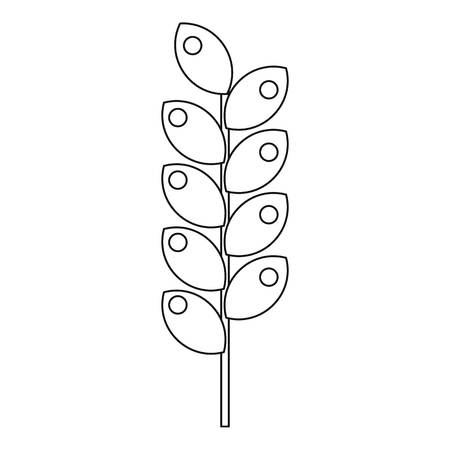 Tight spike icon, outline styleのイラスト素材