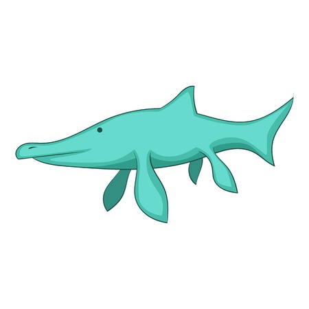 Ichthyosaur icon, cartoon styleのイラスト素材