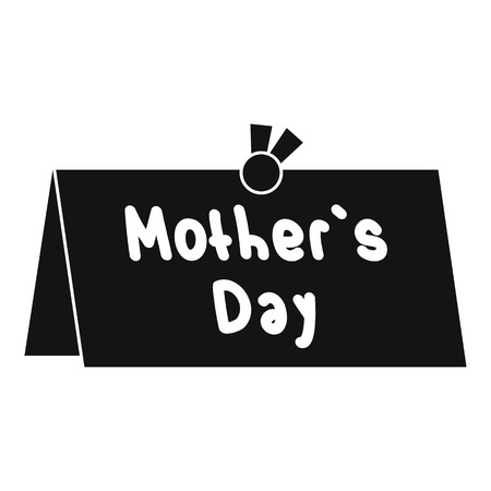 Mother Day postcard icon. Simple illustration of Mother Day postcard vector icon for webのイラスト素材