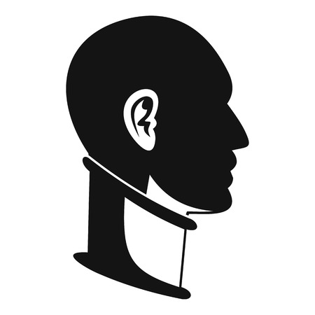 Cervical collar icon, simple styleのイラスト素材
