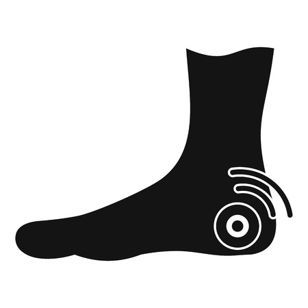 Foot heel icon, simple styleのイラスト素材