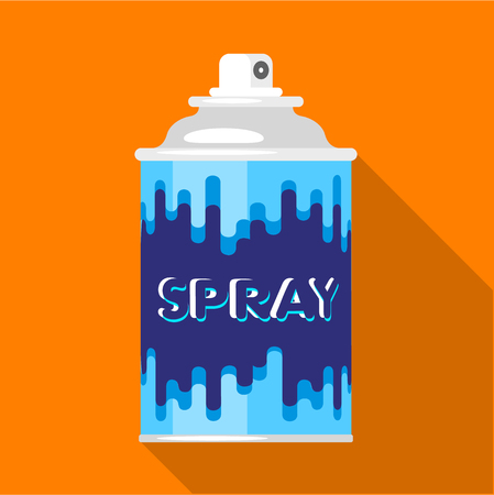 Colored spray icon, flat styleのイラスト素材