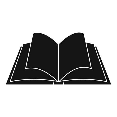 Opened book with pages fluttering iconのイラスト素材