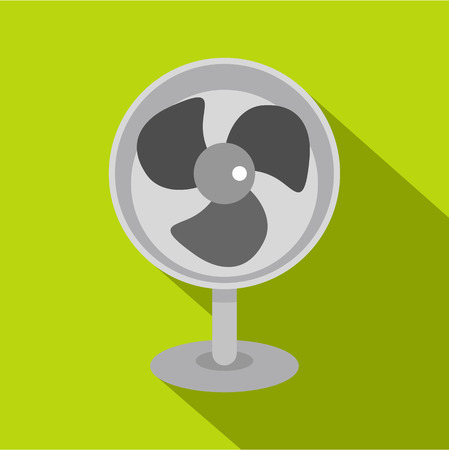 Retro electric fan icon, flat styleのイラスト素材